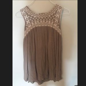 Embroidered mini dress